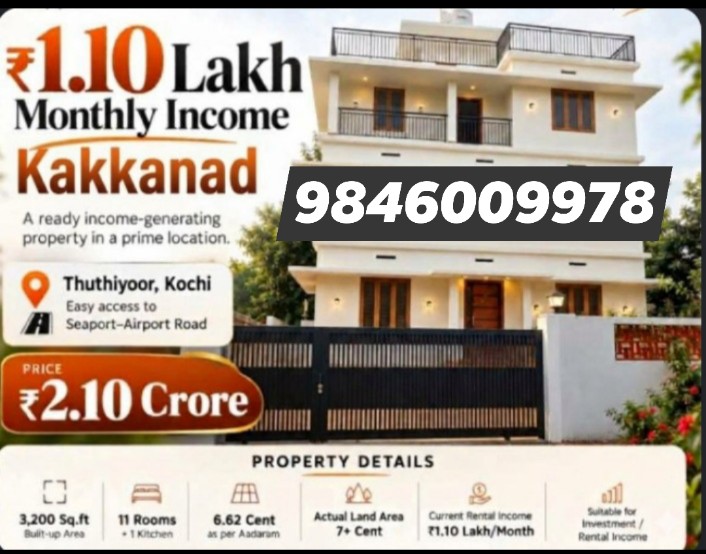 RENTAL INCOME BUILDING FOR SALE AT KAKKANADU
